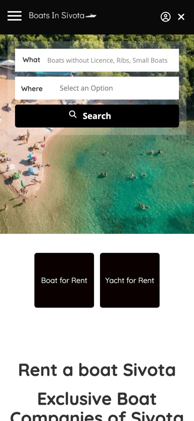 Boat in Sivota - Mobile